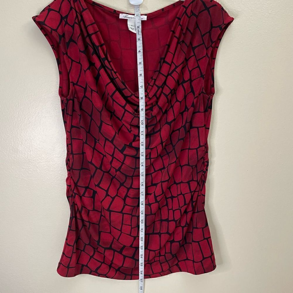 Kenneth Cole| Small | Sleeveless top| Drape front - Picture 3 of 9
